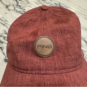 Ping Textured Maroon Cap